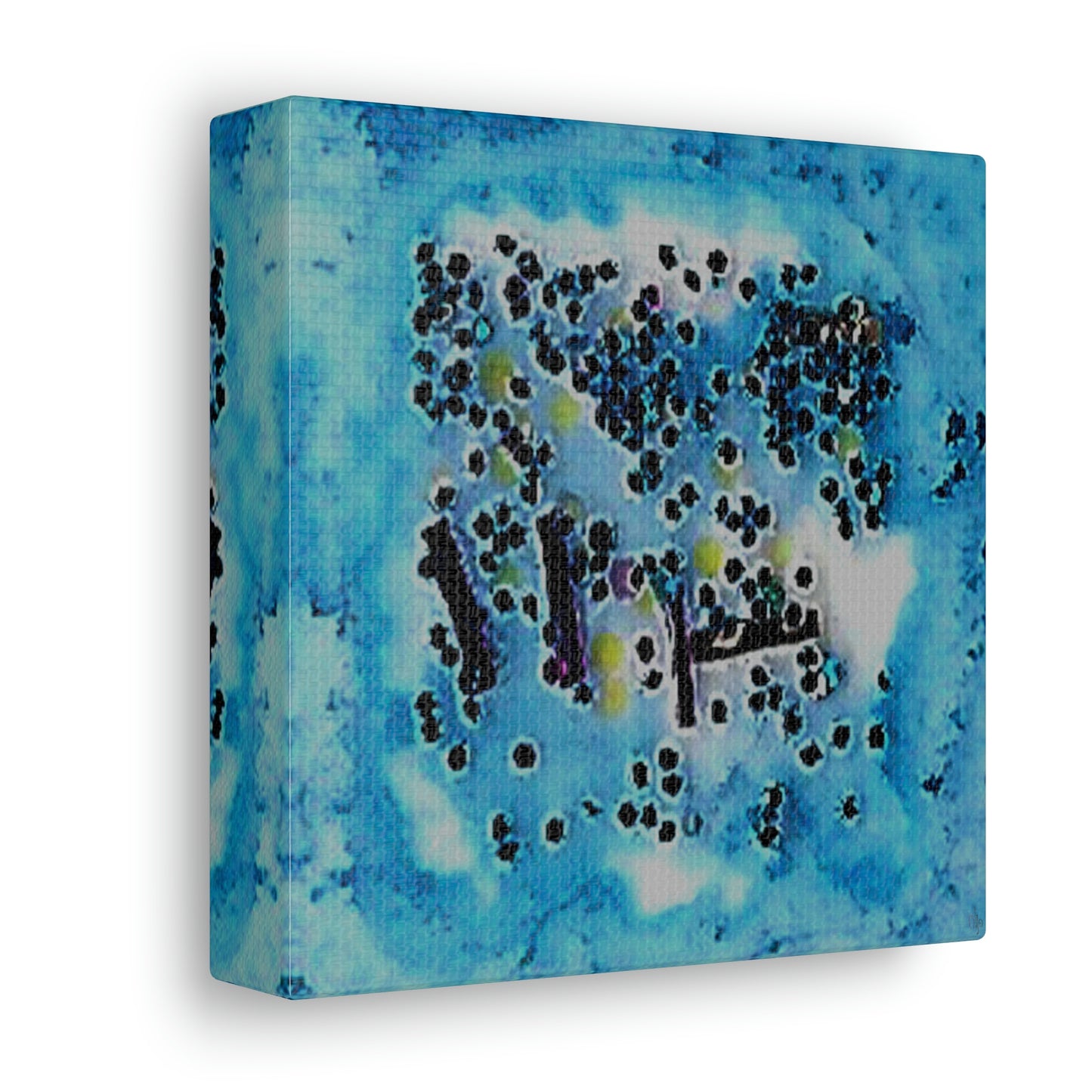 Fractal Blue 3 Canvas Print - Alja Design