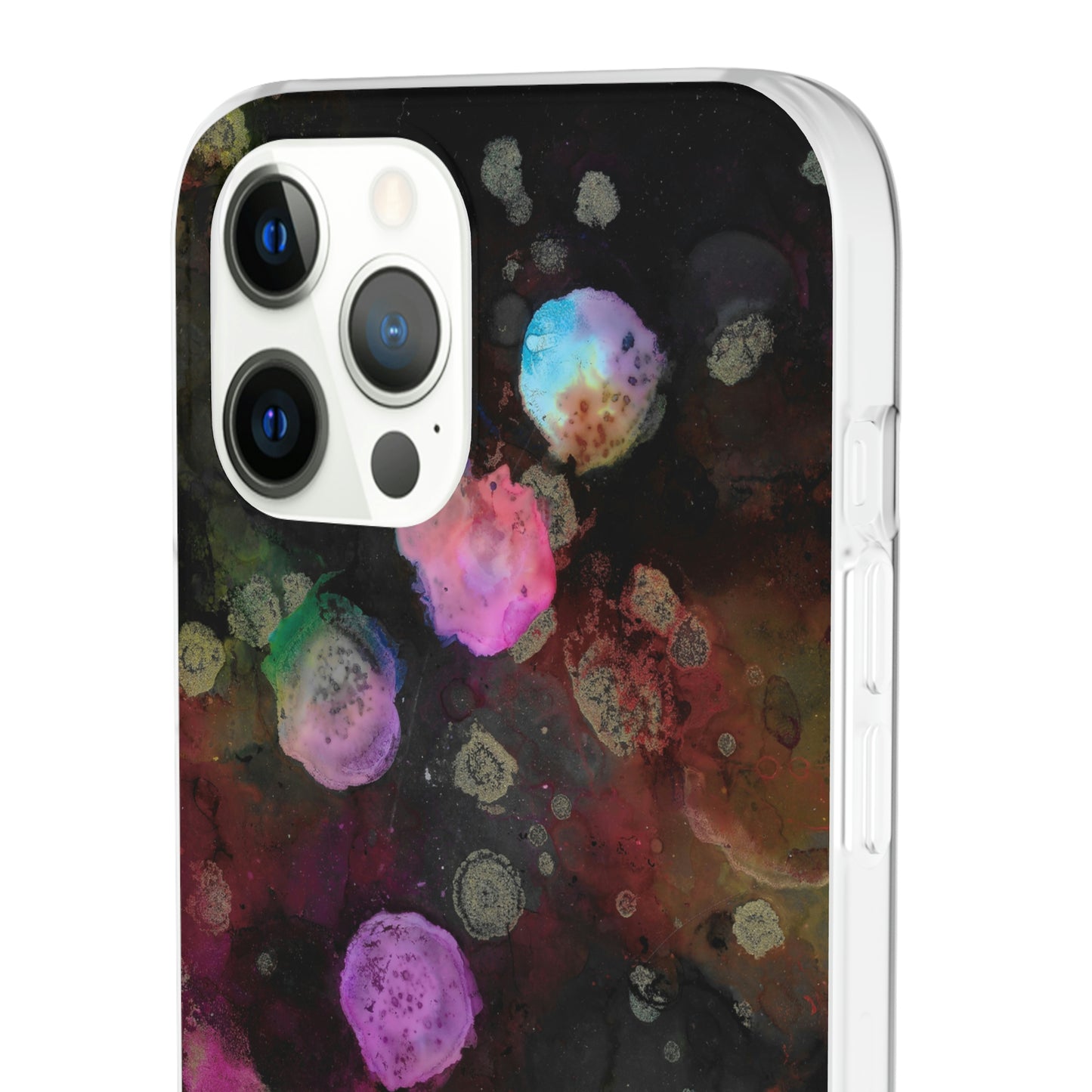 iPhone and Samsung Galaxy Flexi Phone Case Black Space - Alja Design