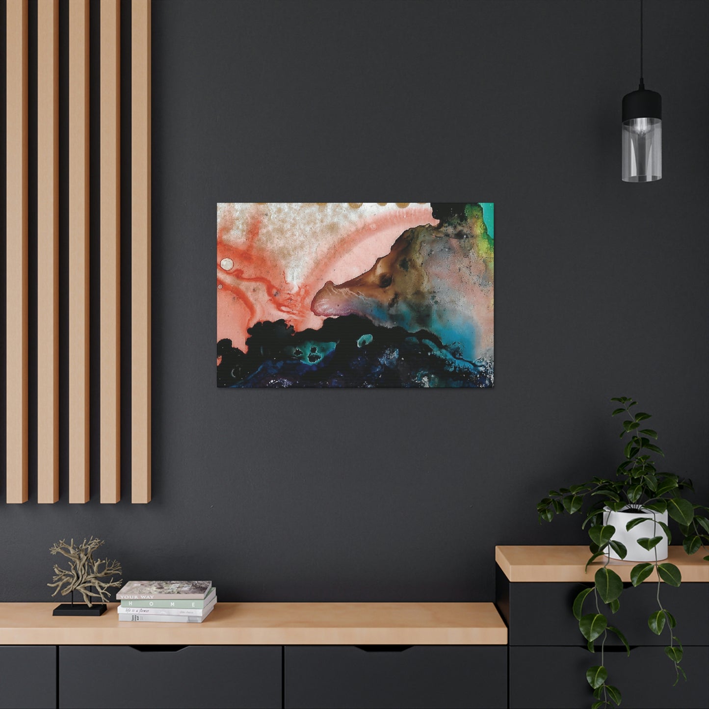 Inner Space 14 Canvas Print - Alja Design