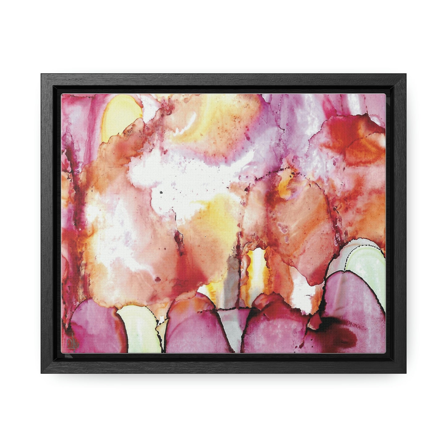 Off the Grid 12 Framed Canvas Print - Alja Design