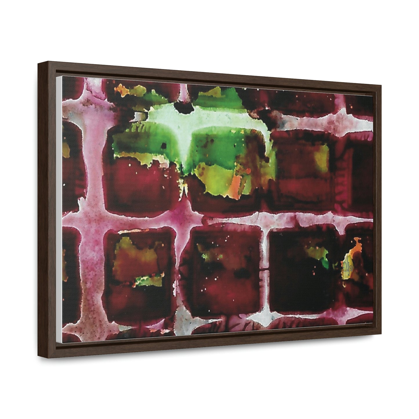 Off the Grid 7 Framed Canvas Print - Alja Design