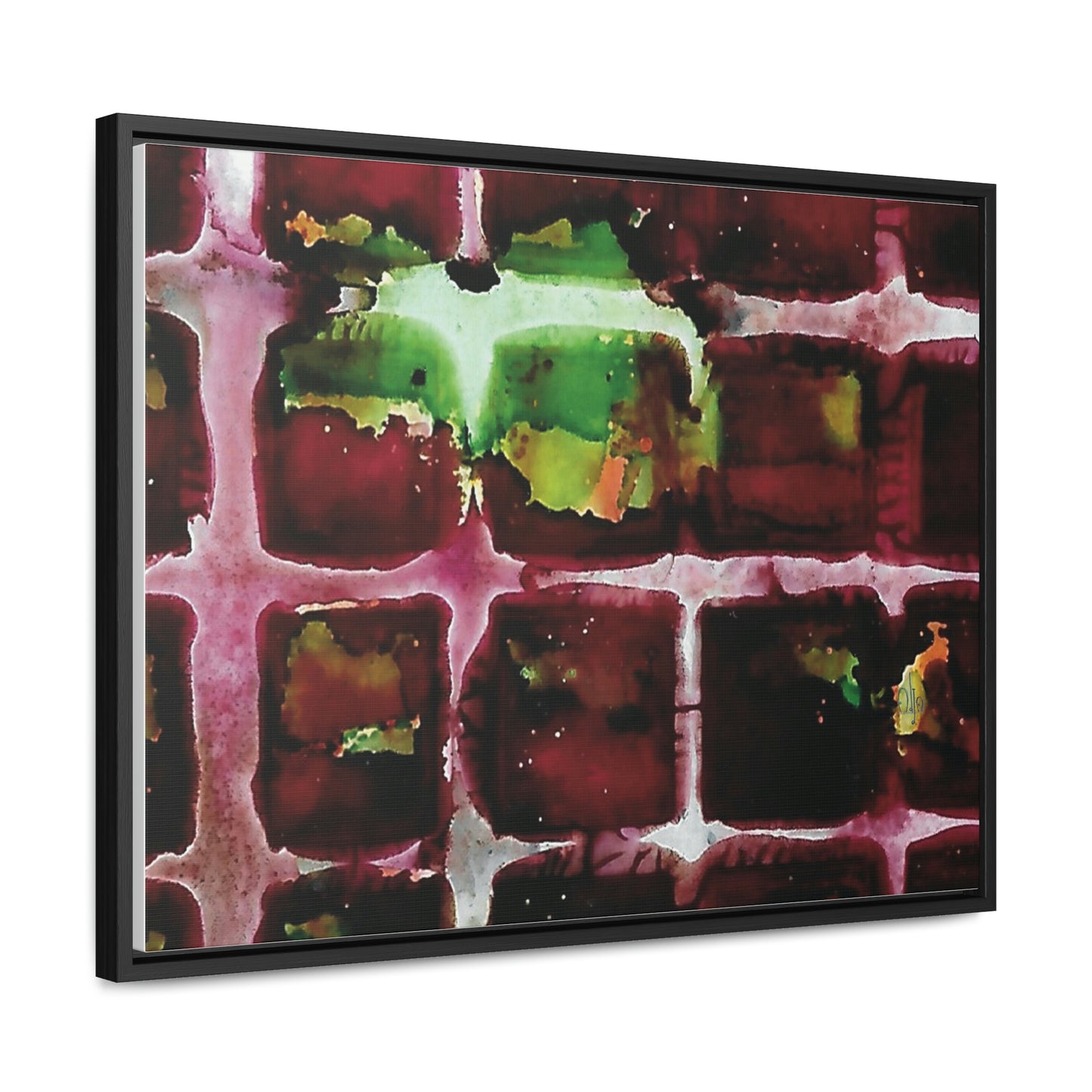 Off the Grid 7 Framed Canvas Print - Alja Design