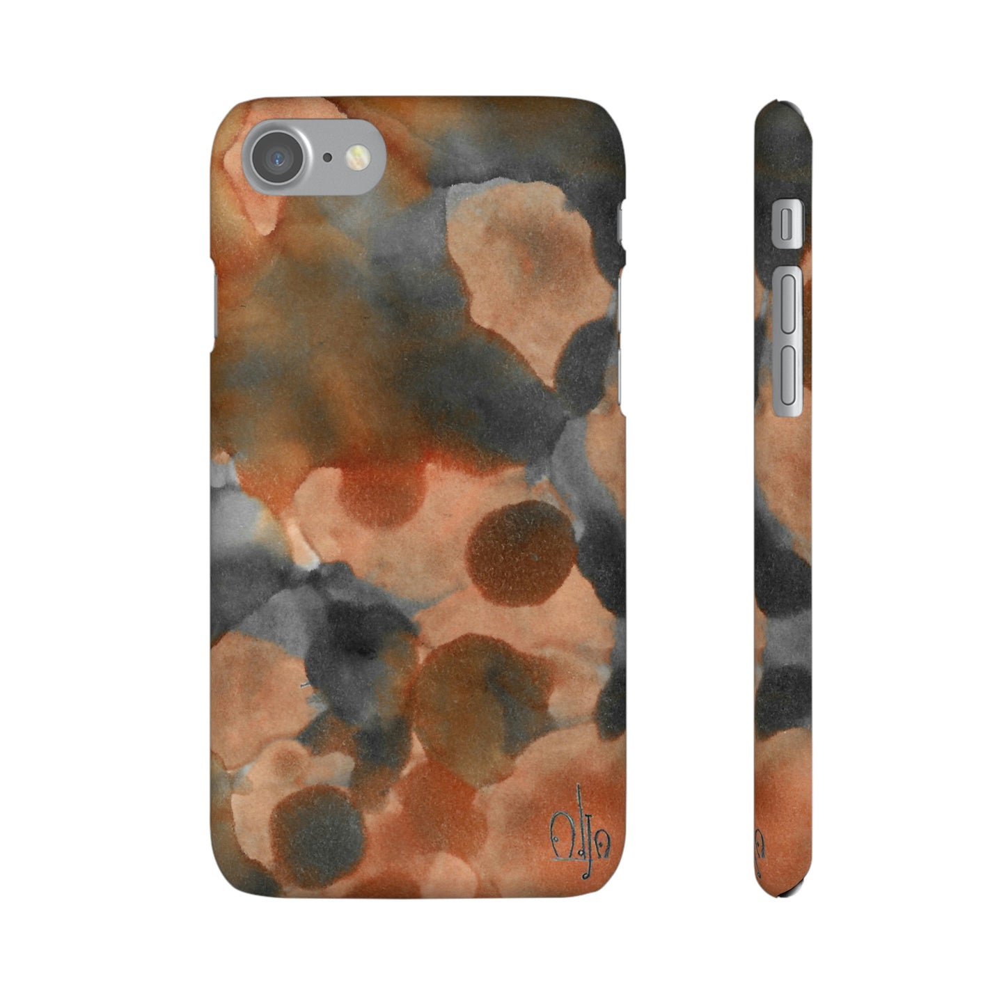 iPhone Samsung Galaxy Pixel5G Snap Case Phone Case Cool Magma - Alja Design