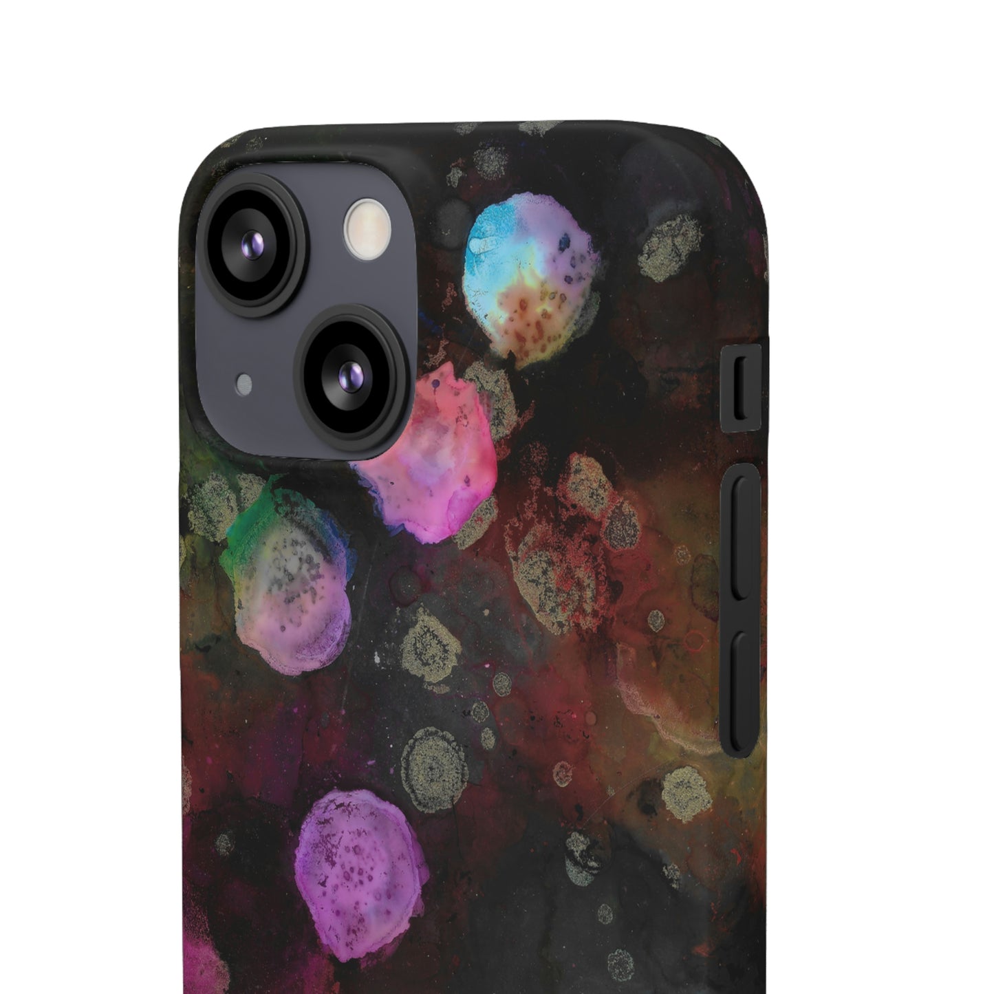 iPhone Samsung Galaxy Pixel5G Snap Case Phone Case Black Space - Alja Design