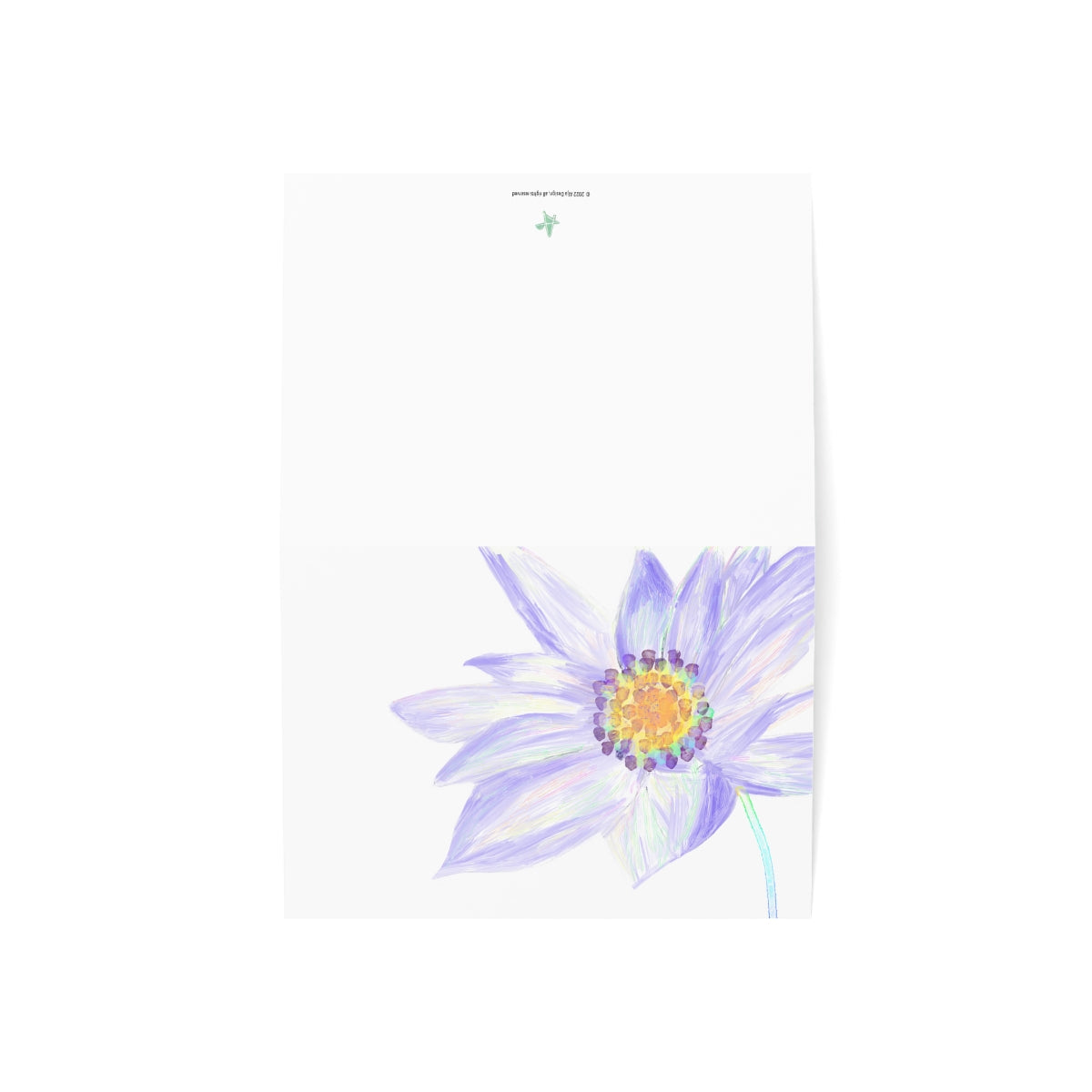Clematis Folded Greeting Card