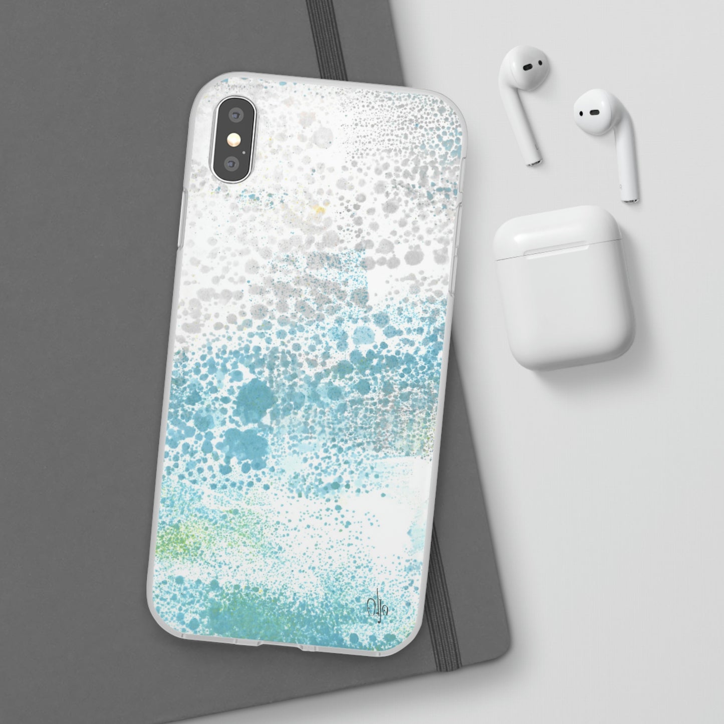 iPhone and Samsung Galaxy Flexi Phone Case Gentle Rain - Alja Design
