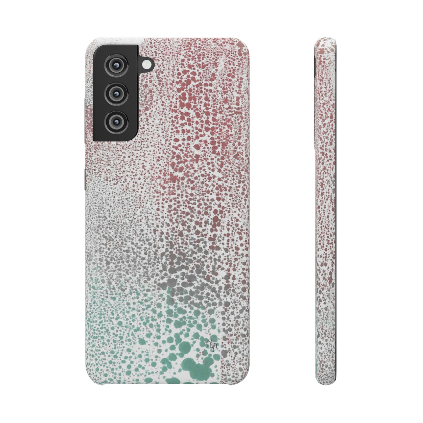 iPhone Samsung Galaxy Pixel5G Snap Case Phone Case Gradient Drip - Alja Design