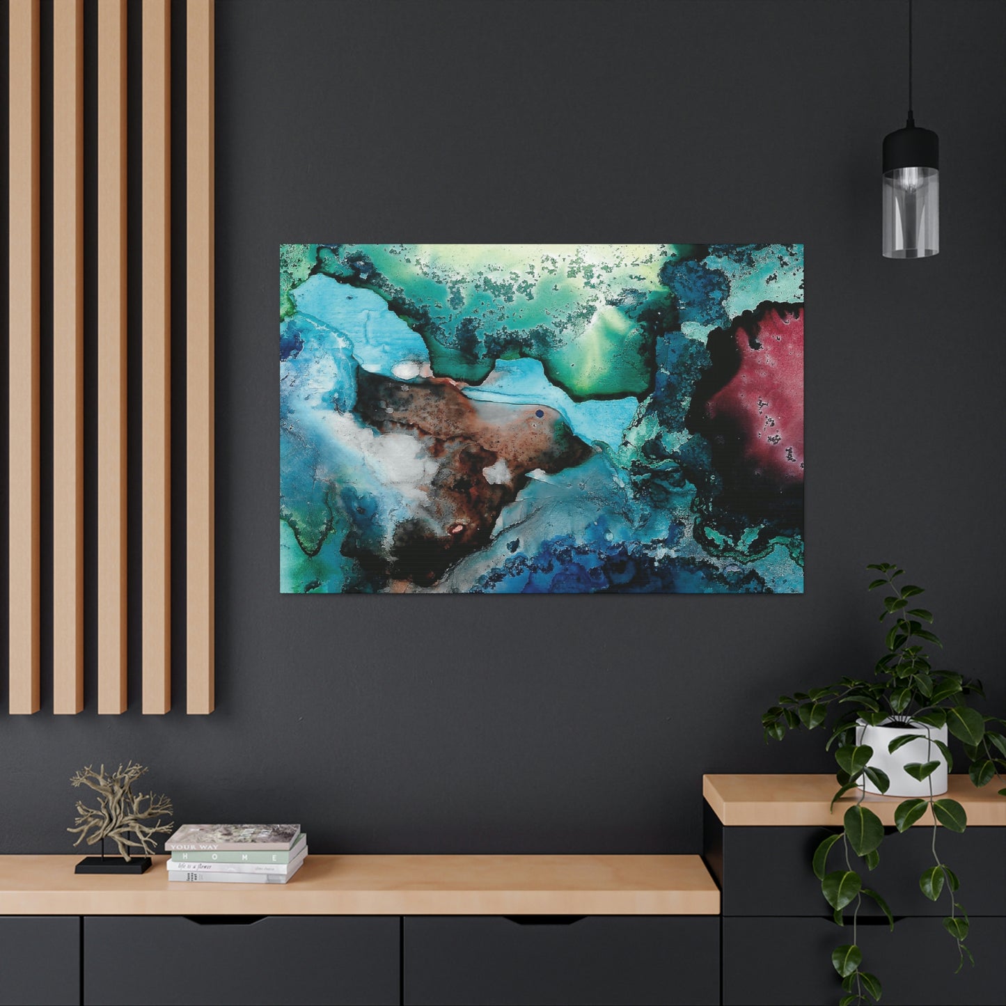 Inner Space 18 Canvas Print - Alja Design