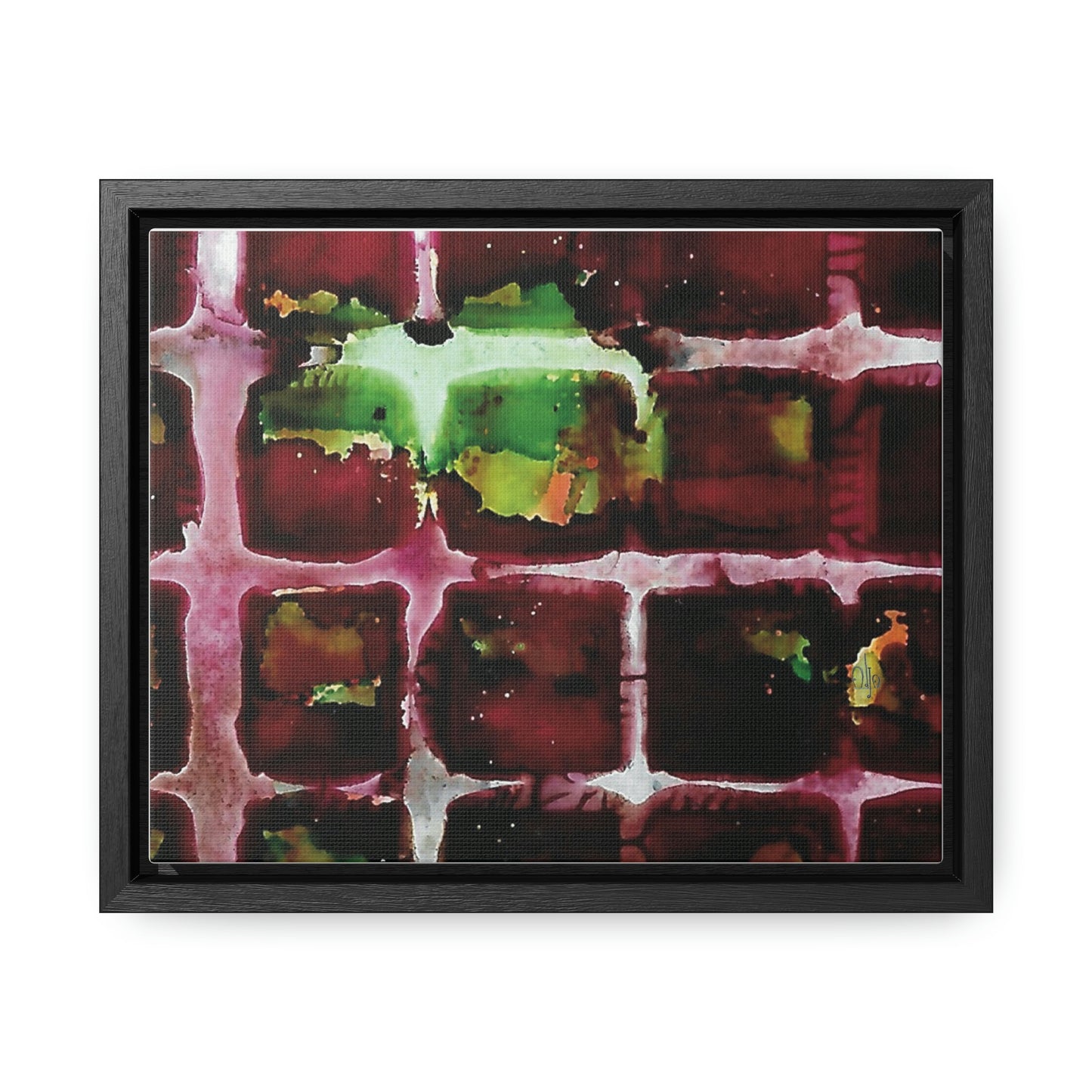 Off the Grid 7 Framed Canvas Print - Alja Design