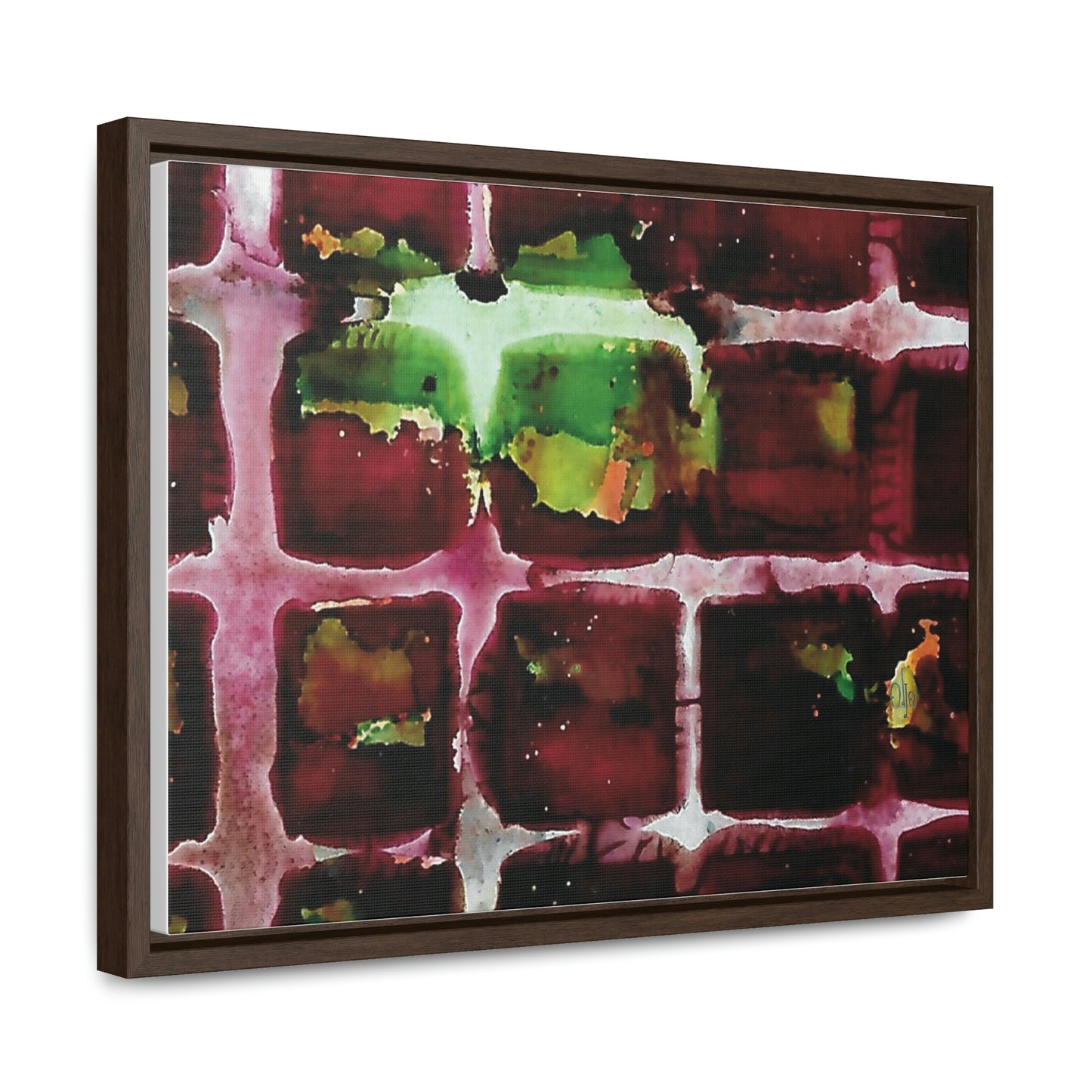 Off the Grid 7 Framed Canvas Print - Alja Design