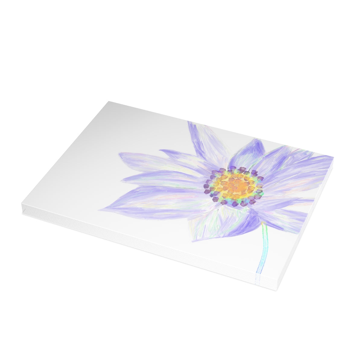 Clematis Folded Greeting Card