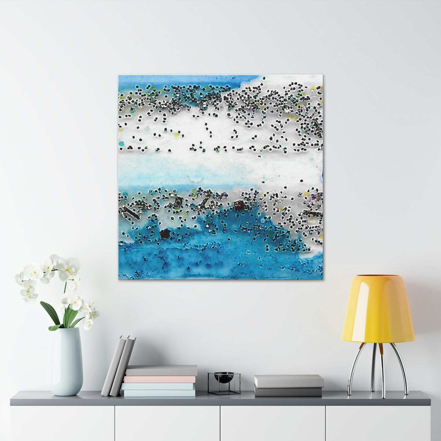 Fractal Blue 7 Canvas Print - Alja Design