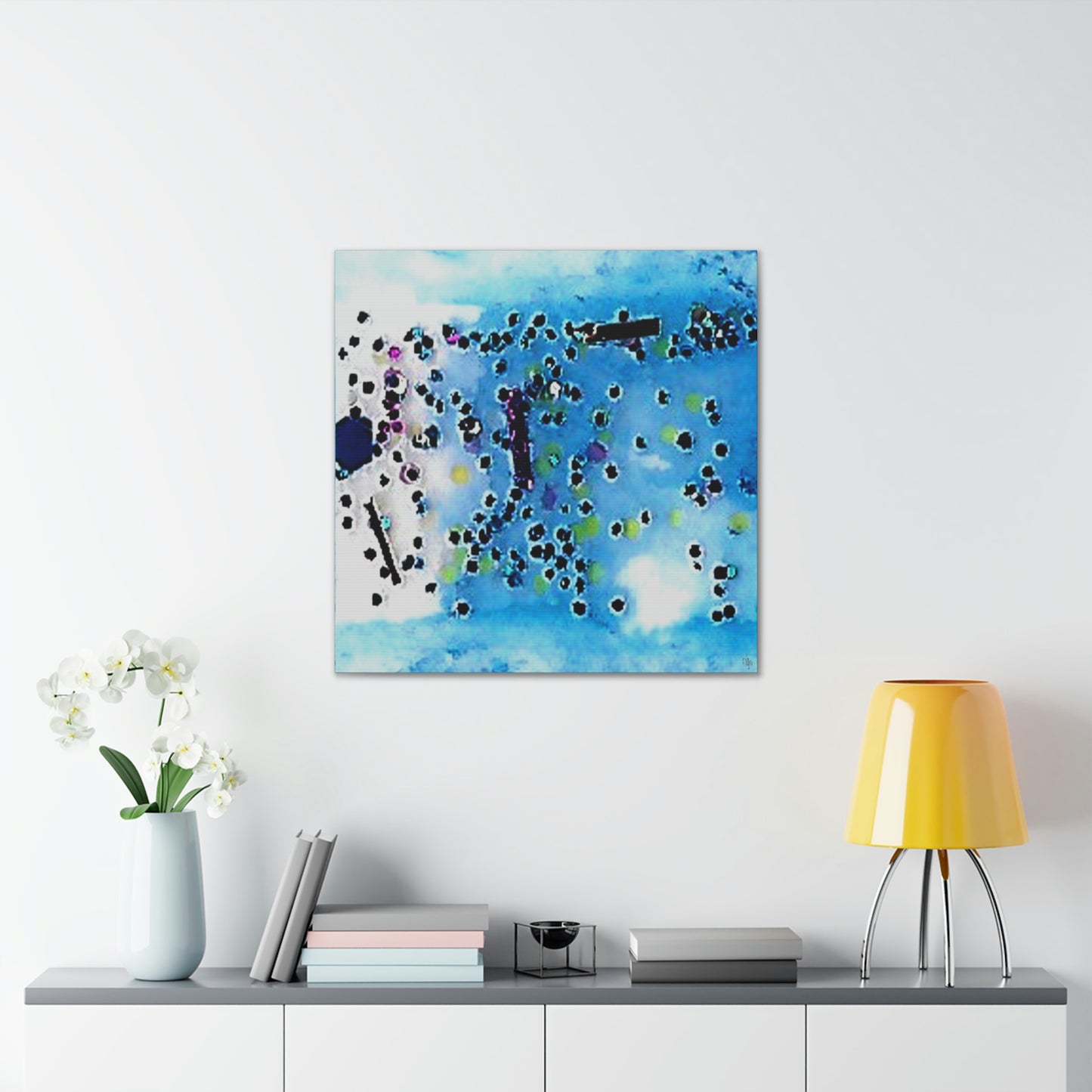 Fractal Blue 4 Canvas Print - Alja Design