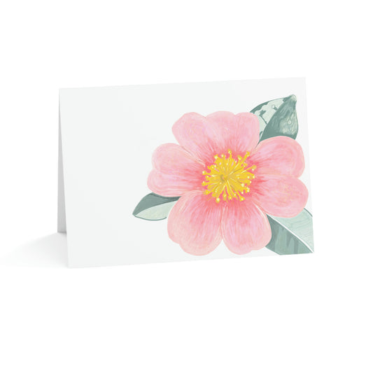 Camellia Folded Greeting Card