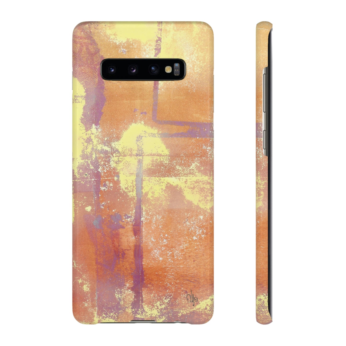 iPhone Samsung Galaxy Pixel5G Snap Case Phone Case Passionate Orange - Alja Design