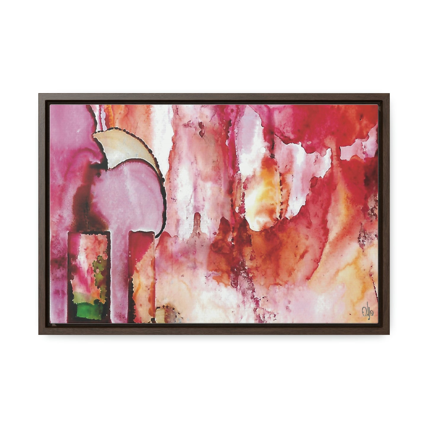 Off the Grid 6 Framed Canvas Print - Alja Design