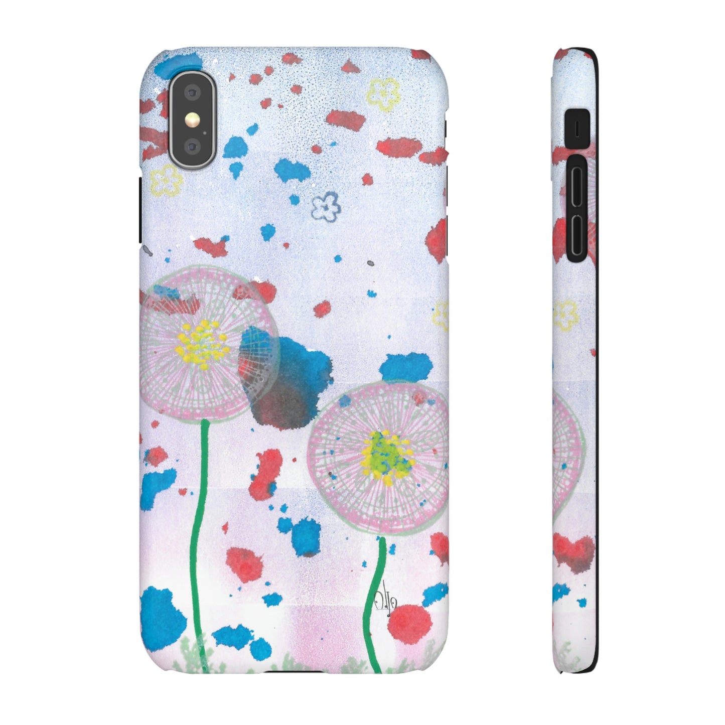 iPhone Samsung Galaxy Pixel5G Snap Case Phone Case Dandelion Party - Alja Design