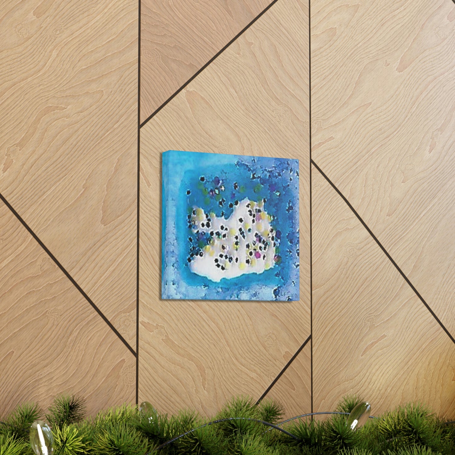 Fractal Blue 13 Canvas Print - Alja Design