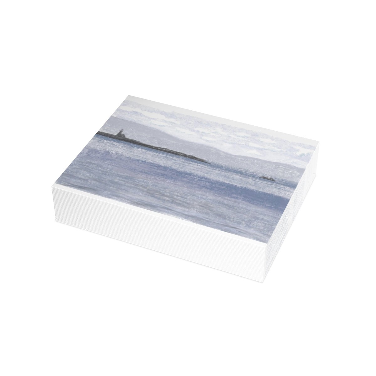 Lighthouse Point Folded Greeting Card - Alja Design