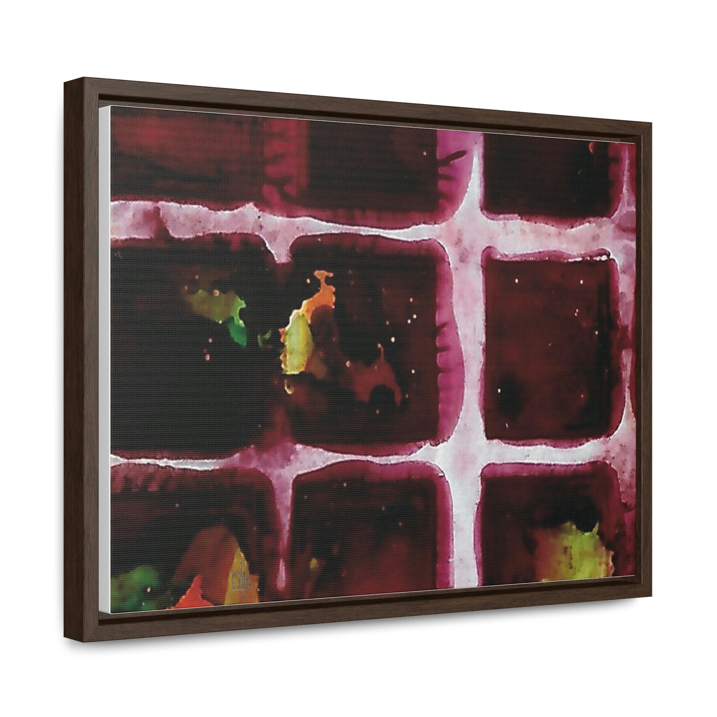 Off the Grid 10 Framed Canvas Print - Alja Design