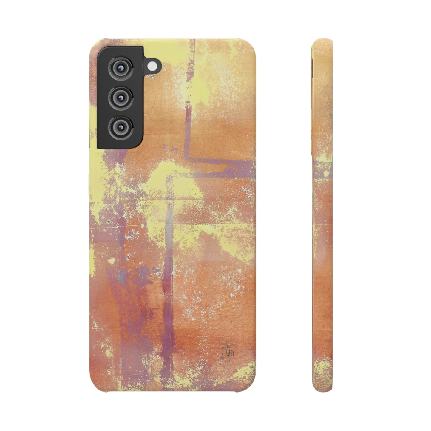 iPhone Samsung Galaxy Pixel5G Snap Case Phone Case Passionate Orange - Alja Design