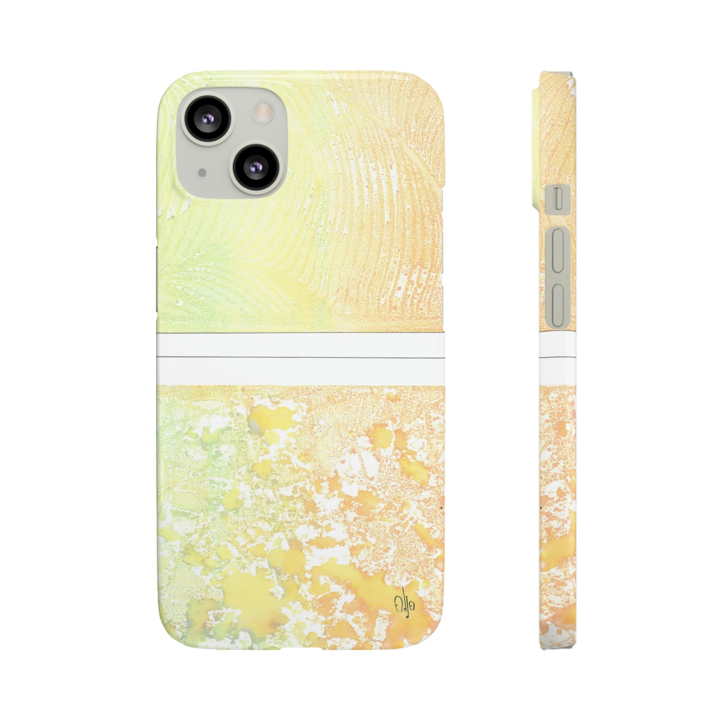 iPhone Samsung Galaxy Pixel5G Snap Case Phone Case Piña Colada with Tropical Waves - Alja Design