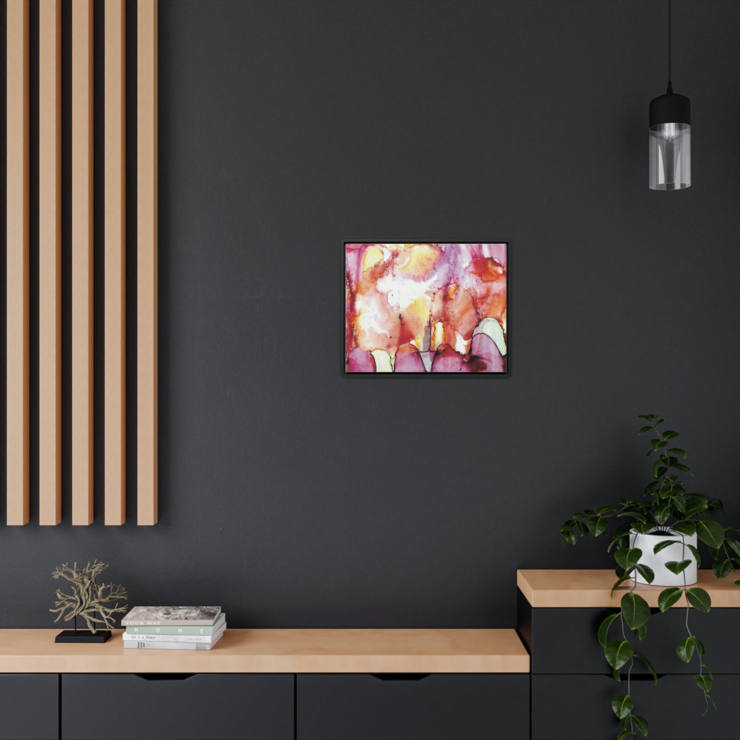 Off the Grid 12 Framed Canvas Print - Alja Design
