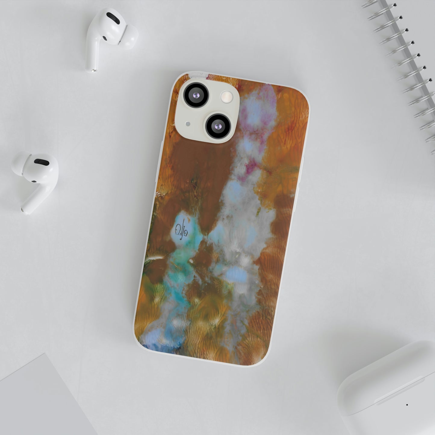iPhone and Samsung Galaxy Flexi Phone Case Yellow Cascade - Alja Design