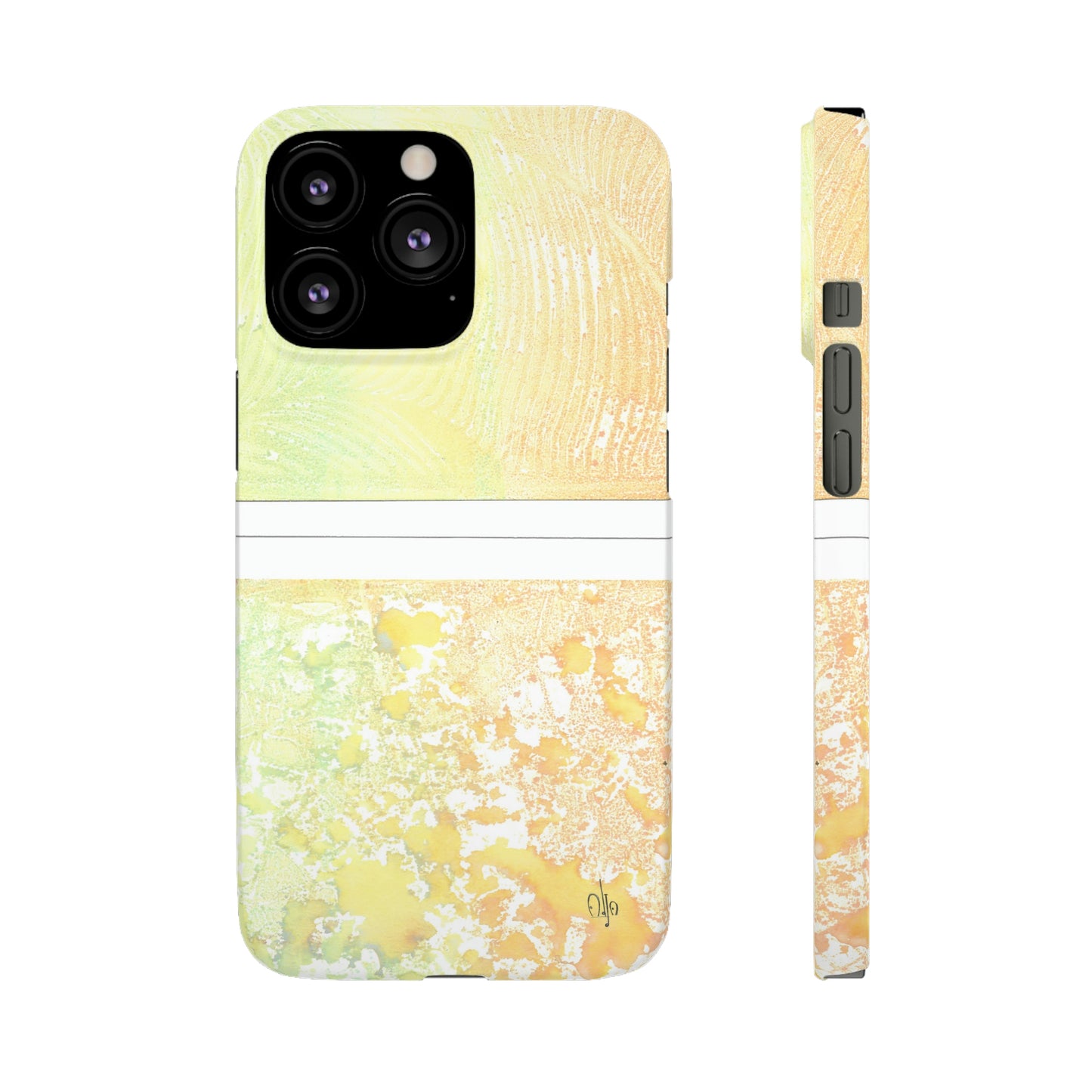 iPhone Samsung Galaxy Pixel5G Snap Case Phone Case Piña Colada with Tropical Waves - Alja Design