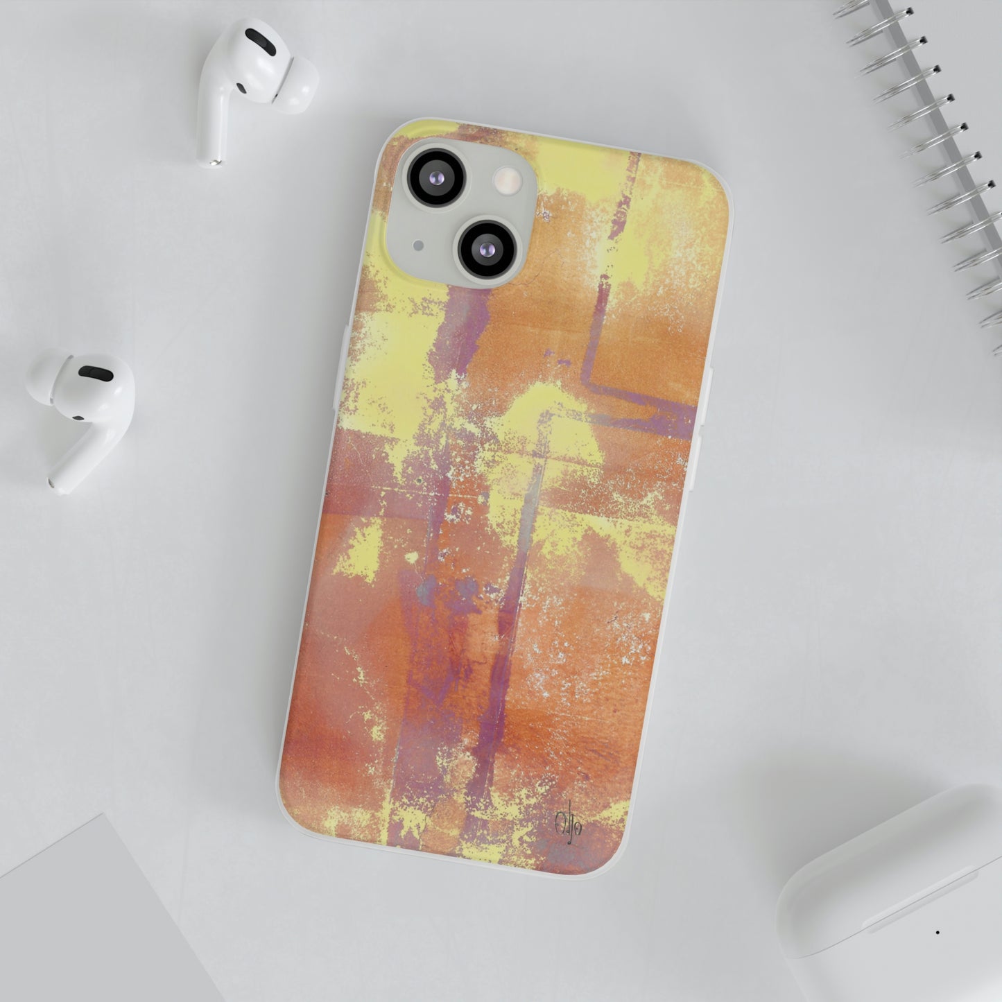 iPhone and Samsung Galaxy Flexi Phone Case Passionate Orange - Alja Design
