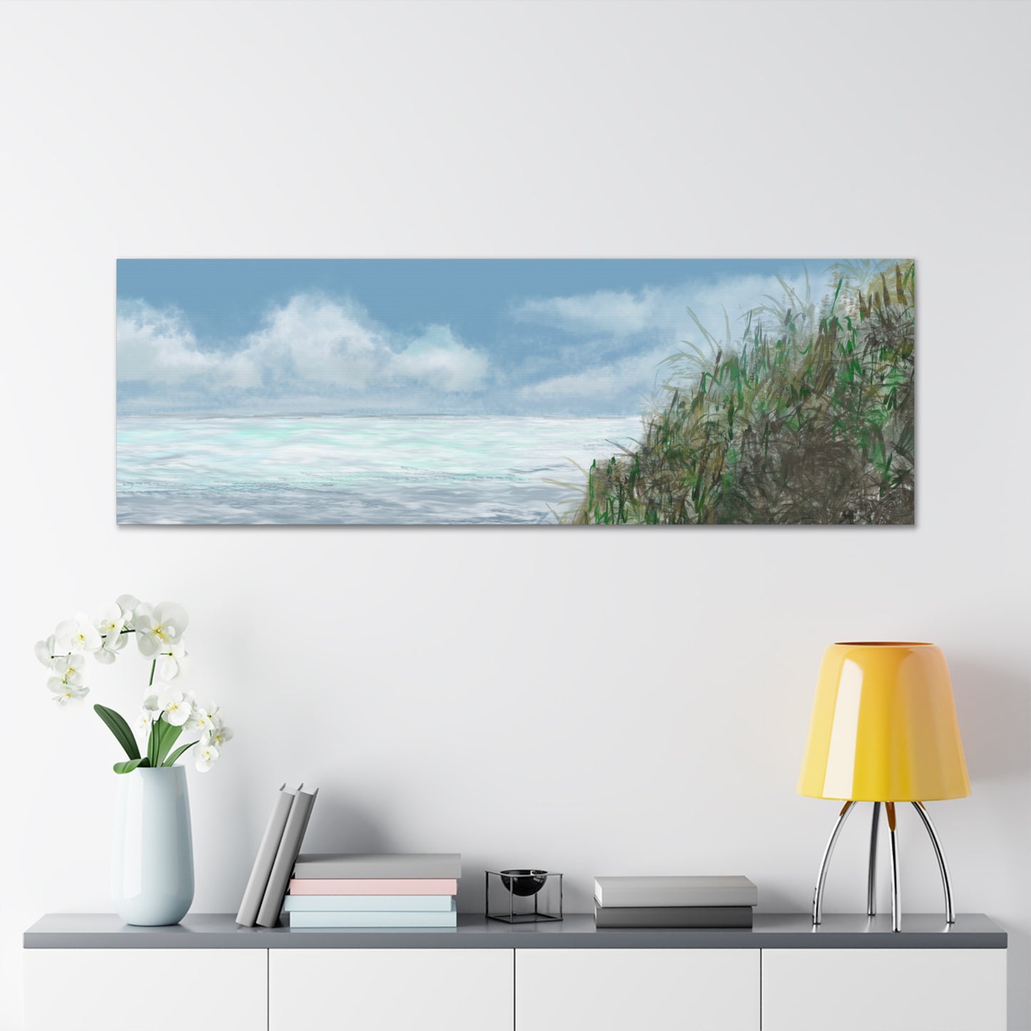 West Cliff Canvas Print - Alja Design