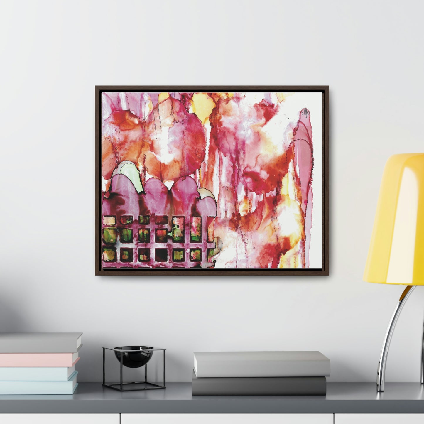 Off the Grid 13 Framed Canvas Print - Alja Design