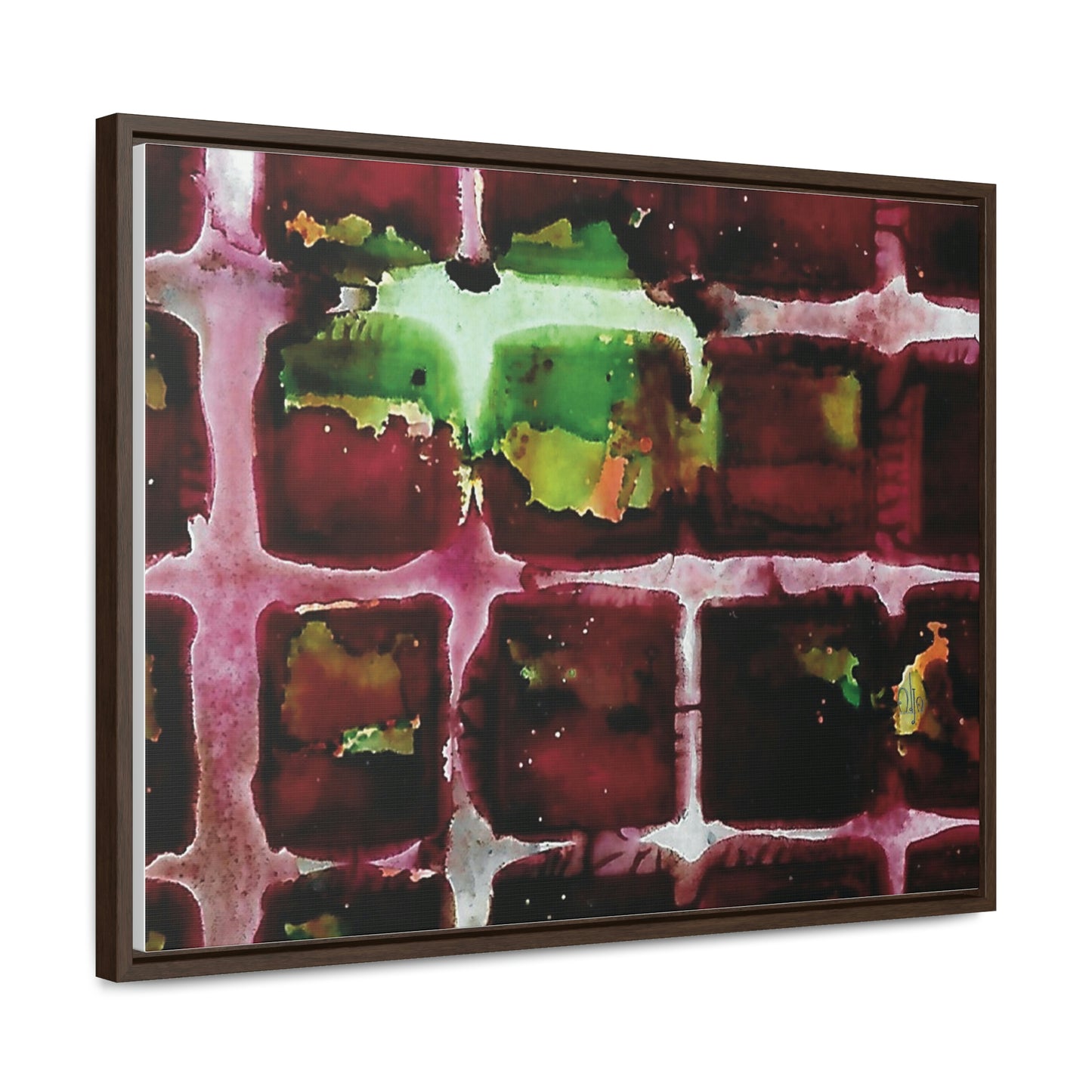 Off the Grid 7 Framed Canvas Print - Alja Design