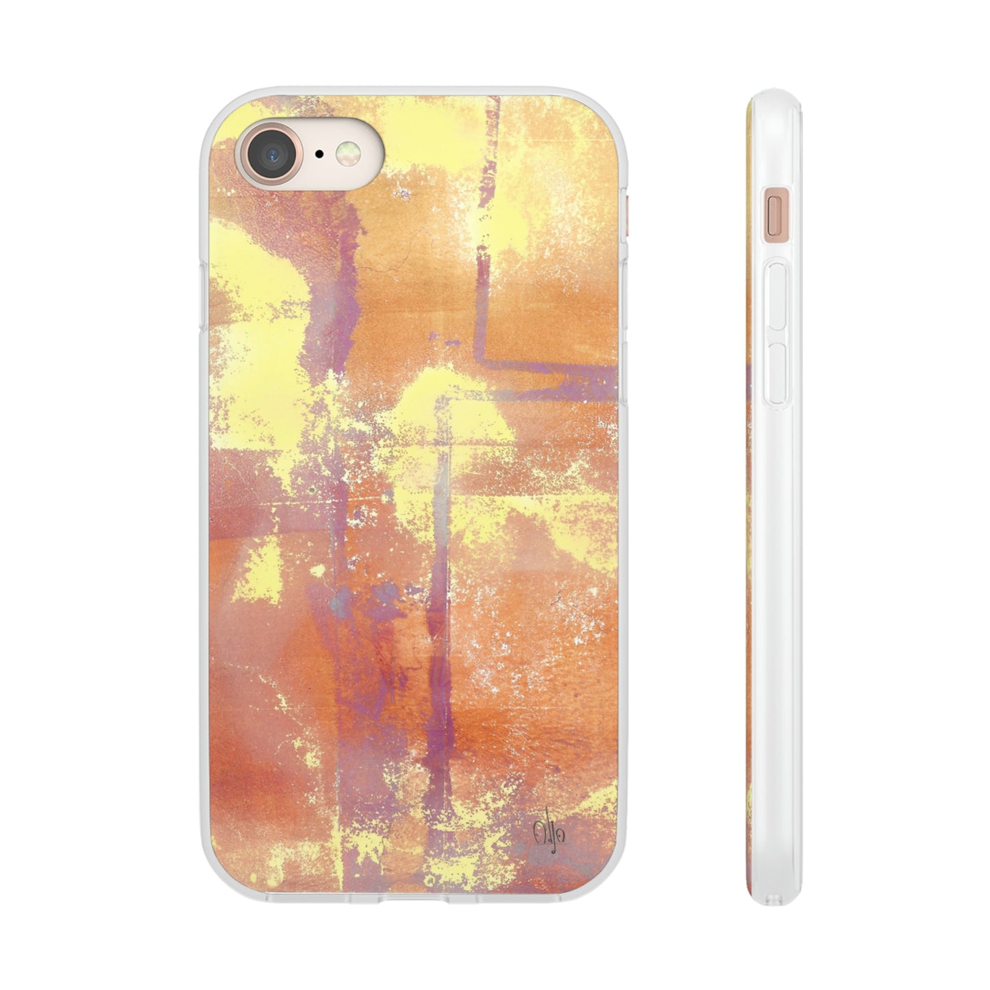 iPhone and Samsung Galaxy Flexi Phone Case Passionate Orange - Alja Design
