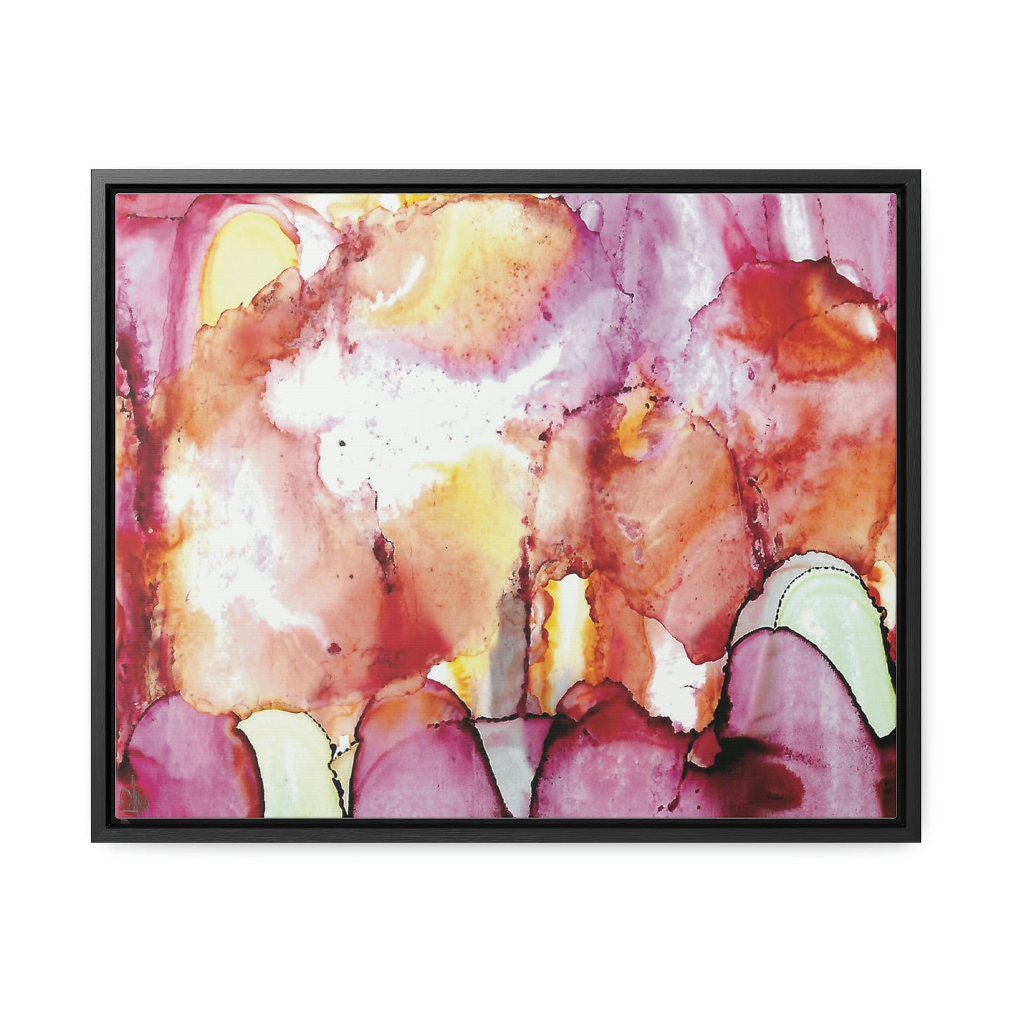Off the Grid 12 Framed Canvas Print - Alja Design