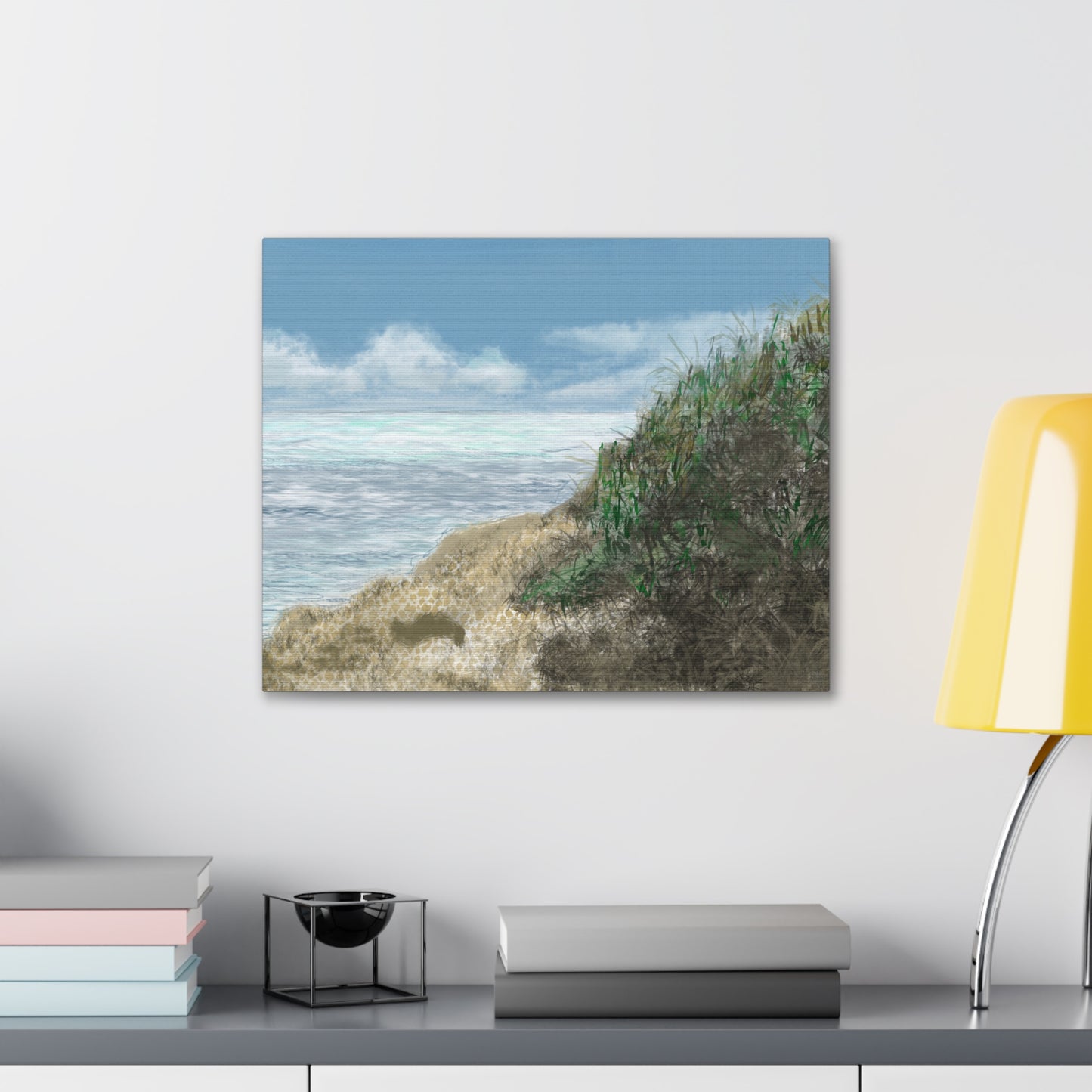 West Cliff Canvas Print - Alja Design