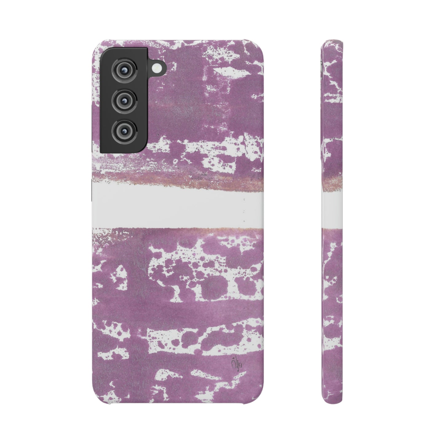 iPhone Samsung Galaxy Pixel5G Snap Case Phone Case Purple Horizon - Alja Design