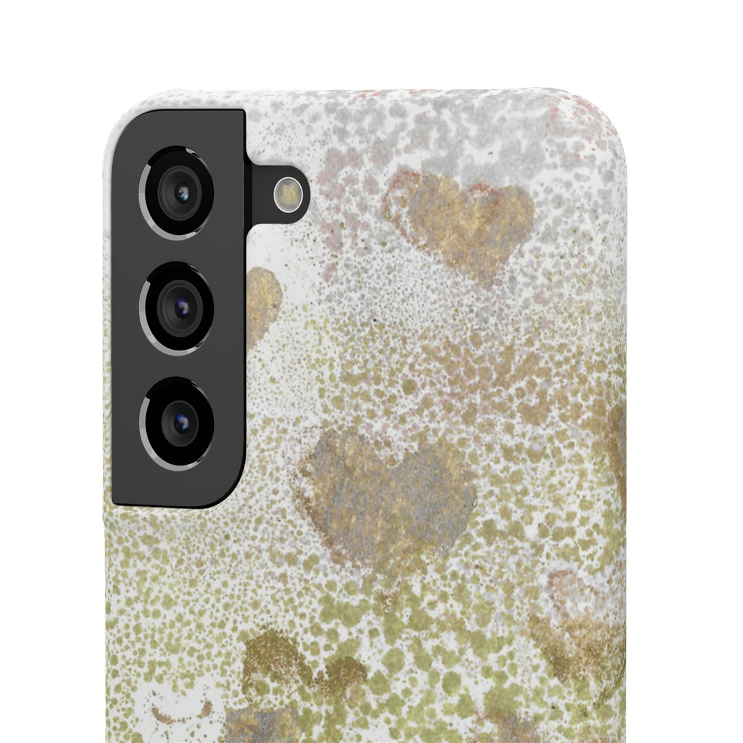 iPhone Samsung Galaxy Pixel5G Snap Case Phone Case Green Hearts - Alja Design