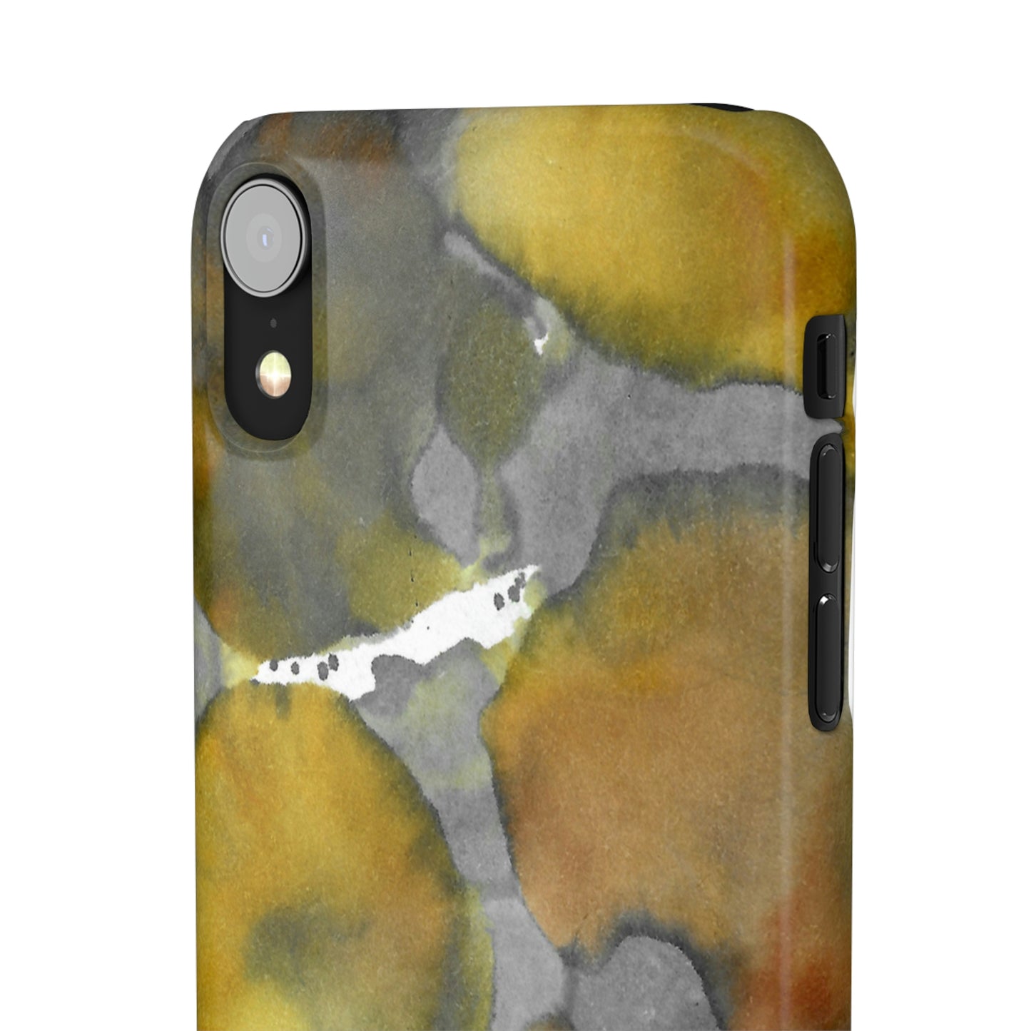 iPhone Samsung Galaxy Pixel5G Snap Case Phone Case Yellow Volcano - Alja Design