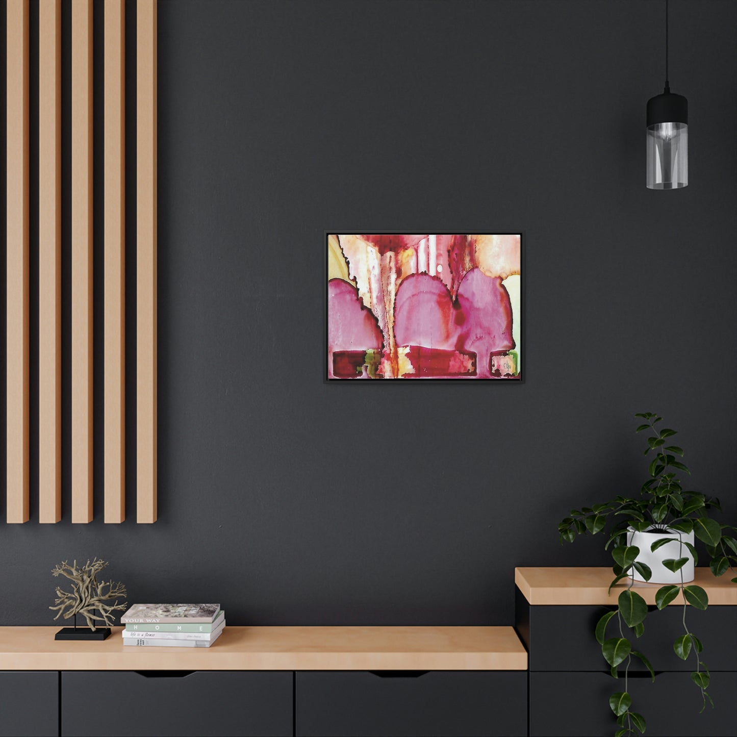 Off the Grid 1 Framed Canvas Print - Alja Design