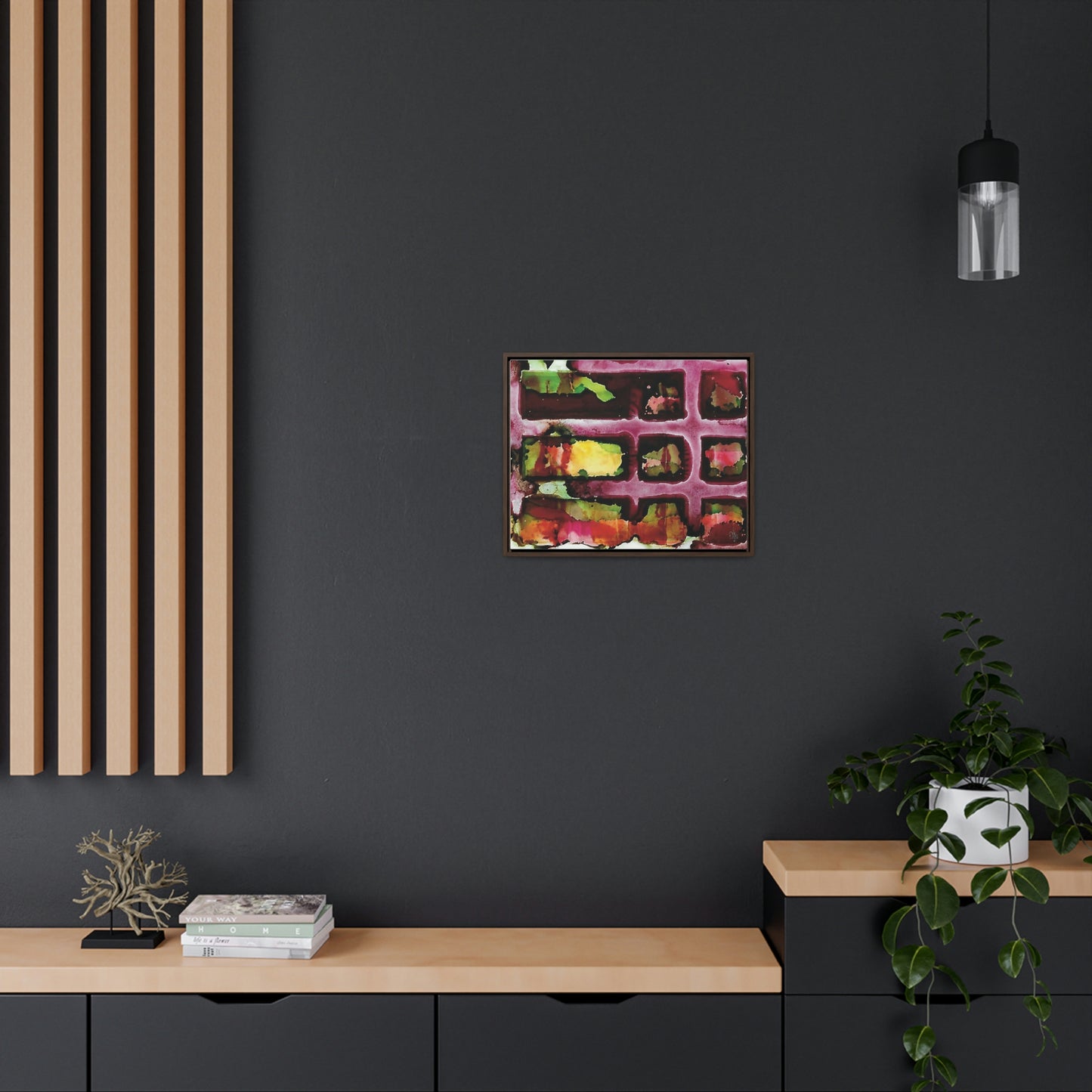 Off the Grid 9 Framed Canvas Print - Alja Design