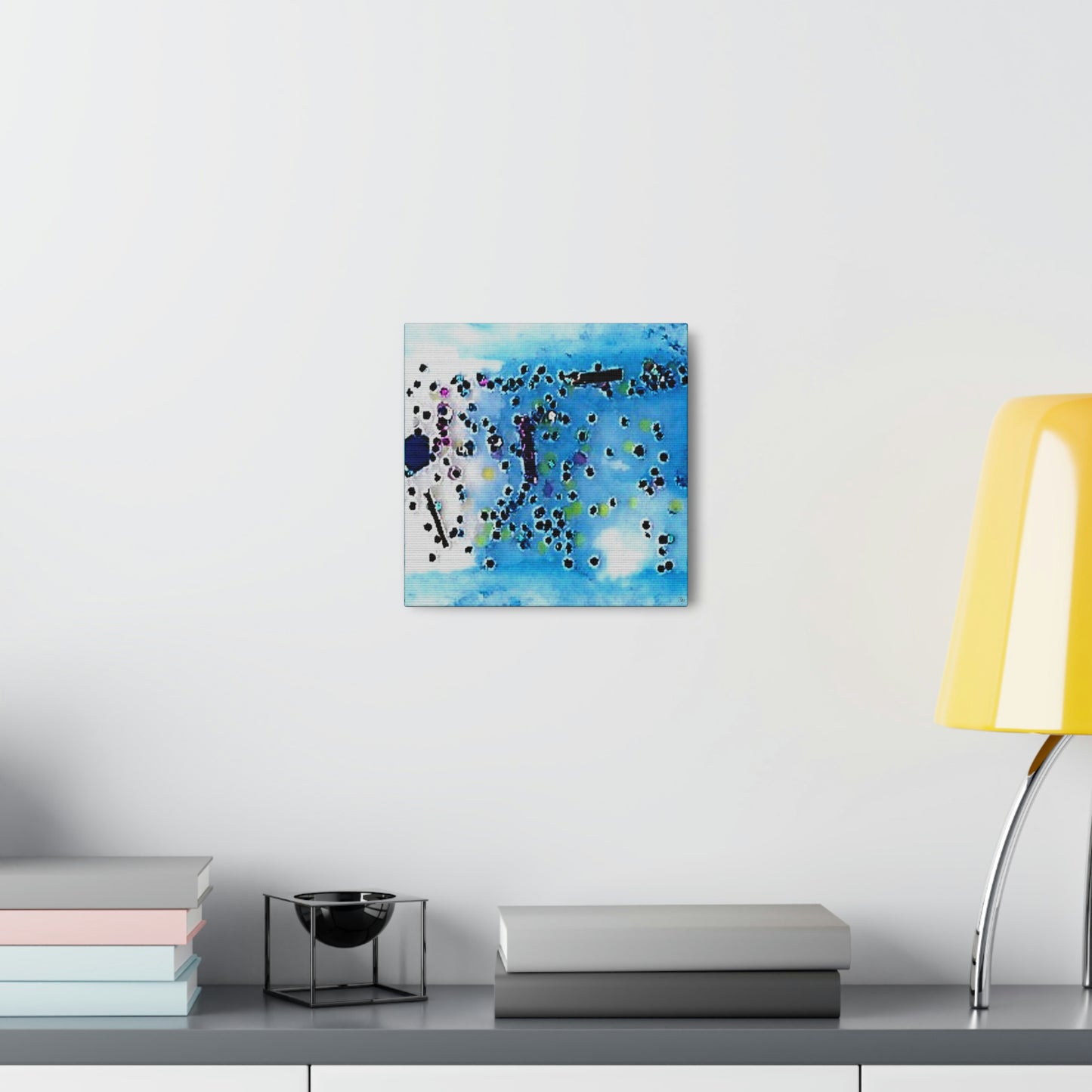 Fractal Blue 4 Canvas Print - Alja Design
