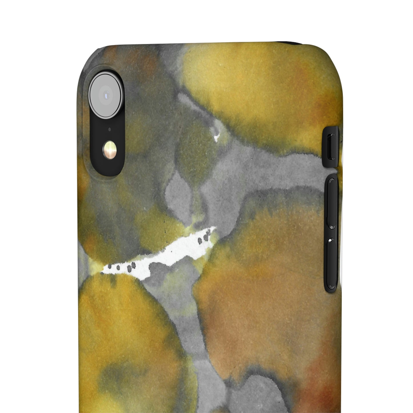 iPhone Samsung Galaxy Pixel5G Snap Case Phone Case Yellow Volcano - Alja Design