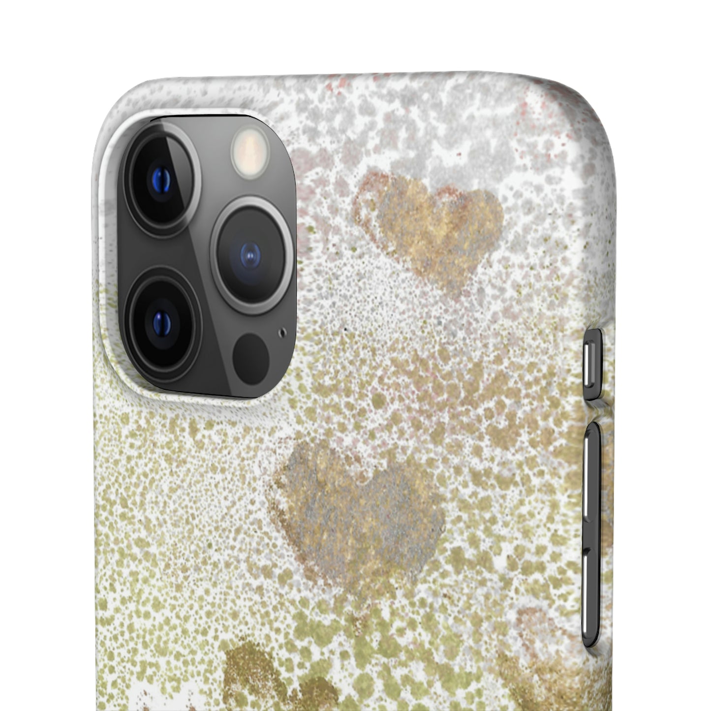 iPhone Samsung Galaxy Pixel5G Snap Case Phone Case Green Hearts - Alja Design