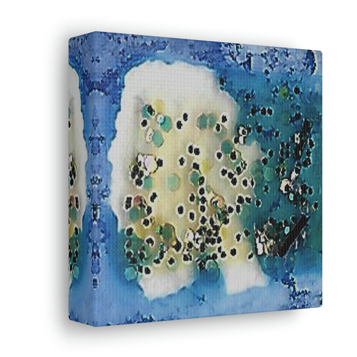 Fractal Blue 8 Canvas Print - Alja Design