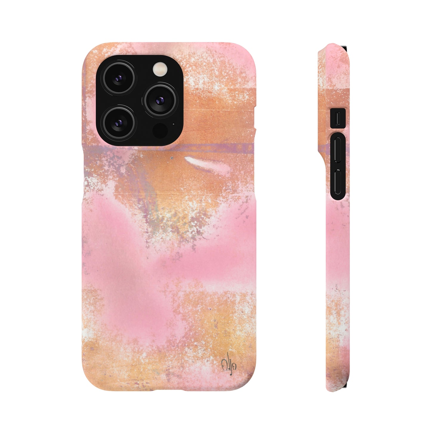iPhone Samsung Galaxy Pixel5G Snap Case Phone Case Passionate Pink - Alja Design