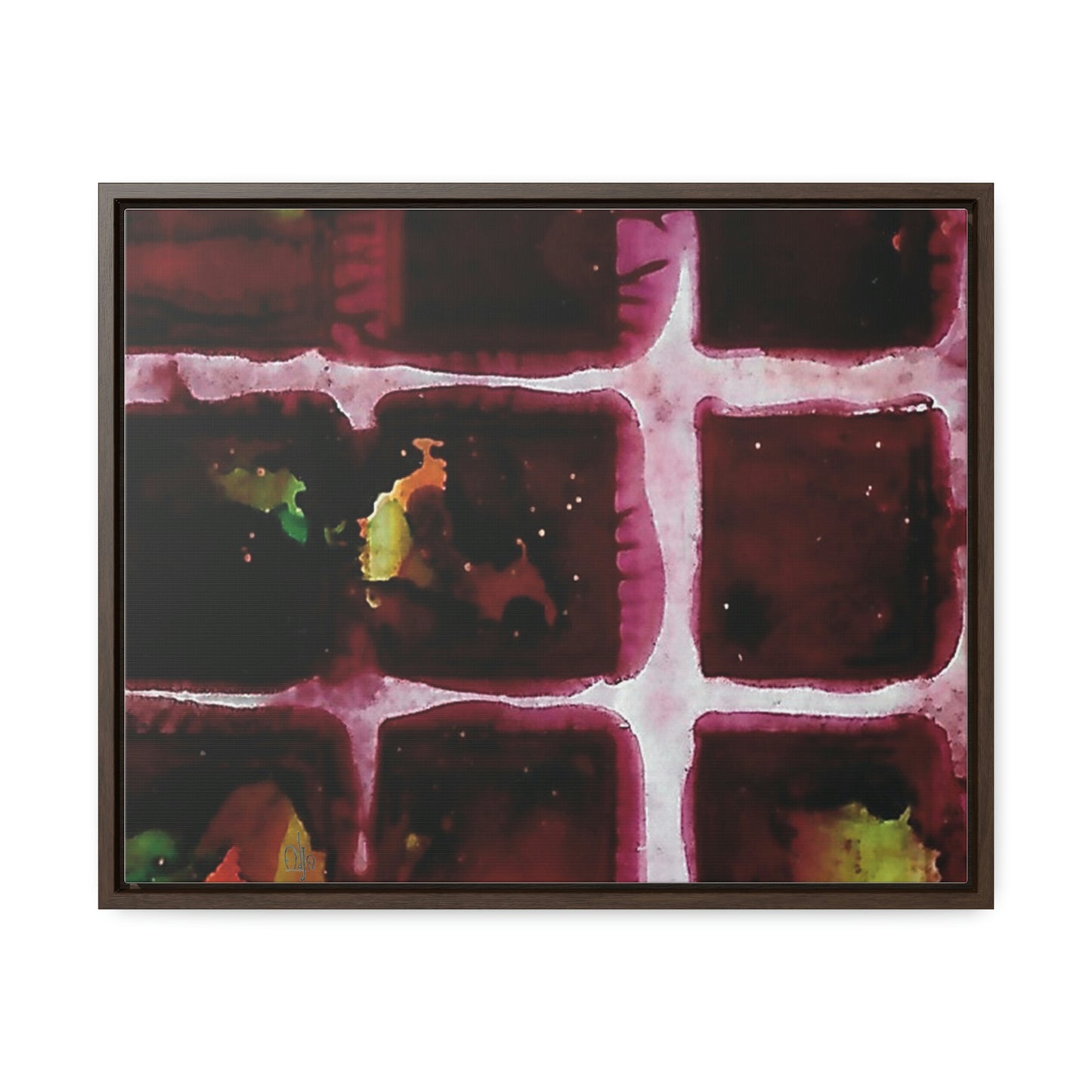 Off the Grid 10 Framed Canvas Print - Alja Design