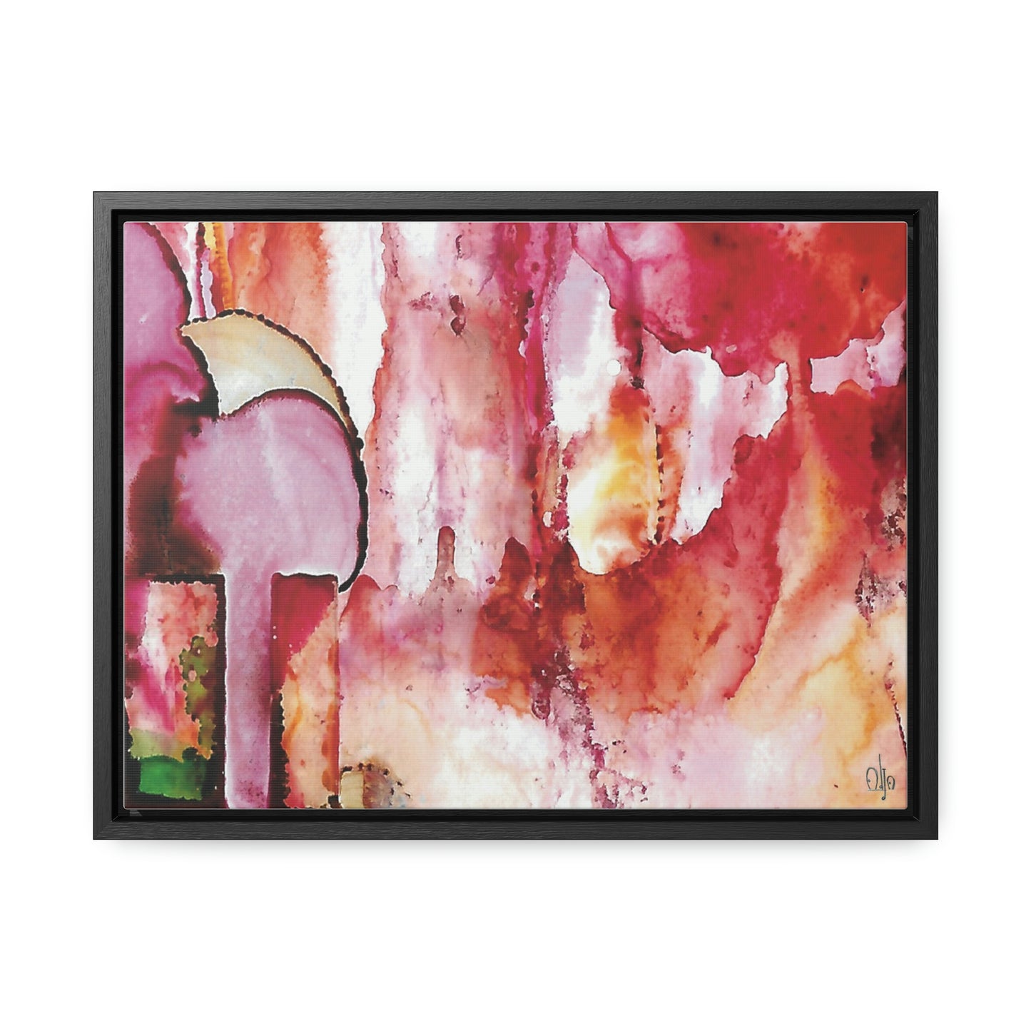 Off the Grid 6 Framed Canvas Print - Alja Design