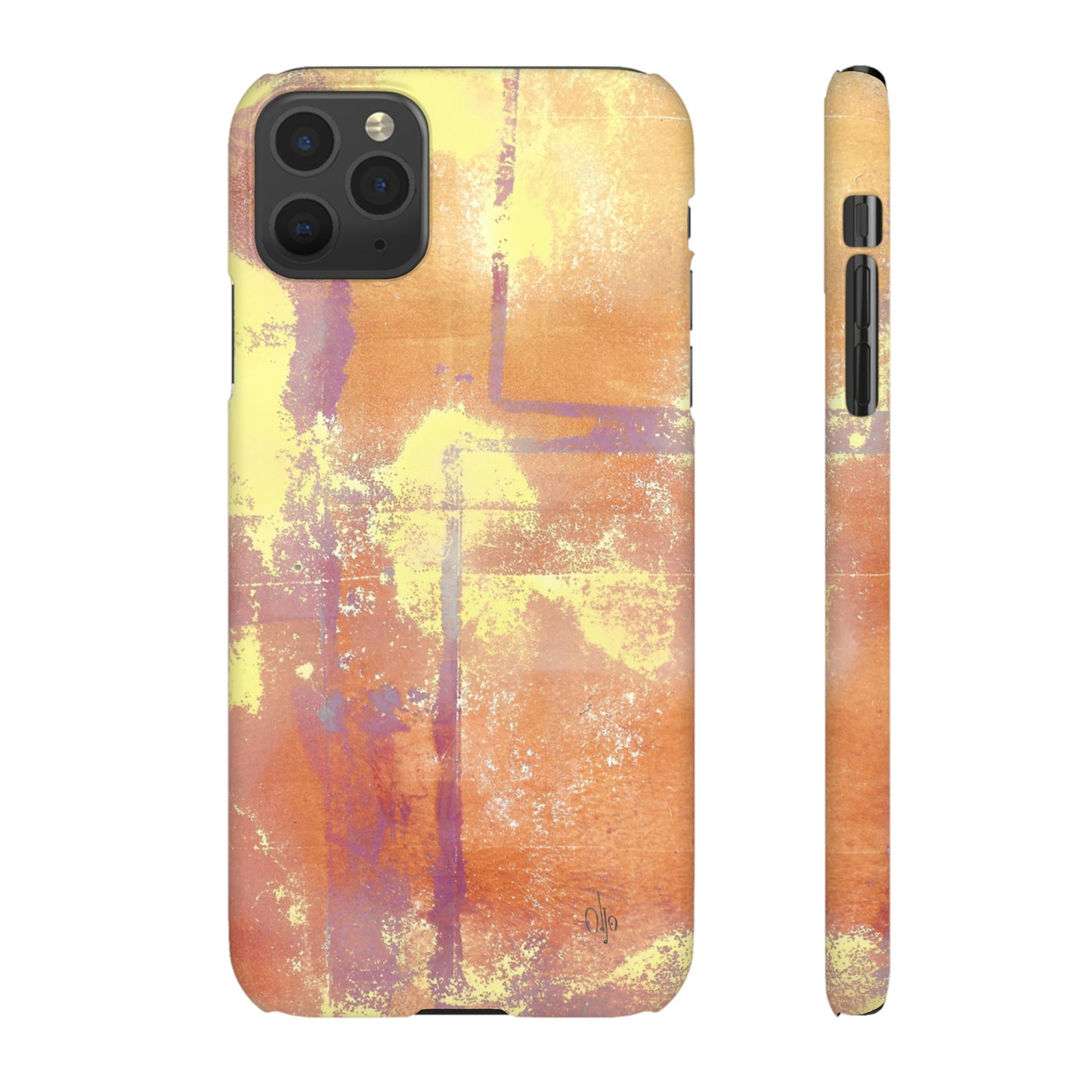 iPhone Samsung Galaxy Pixel5G Snap Case Phone Case Passionate Orange - Alja Design