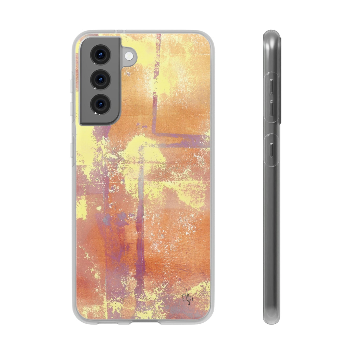 iPhone and Samsung Galaxy Flexi Phone Case Passionate Orange - Alja Design